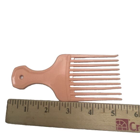 Vintage Plastic Hair Pick Lift Combs 5.25"L 4 Piece Lot Made In USA. Assorted - Picture 6 of 6